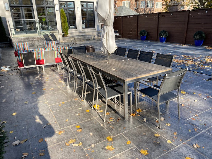 'Gloster' Outdoor Patio Dining Table + 12 Chairs