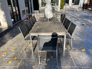 'Gloster' Outdoor Patio Dining Table + 12 Chairs