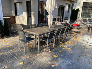 'Gloster' Outdoor Patio Dining Table + 12 Chairs