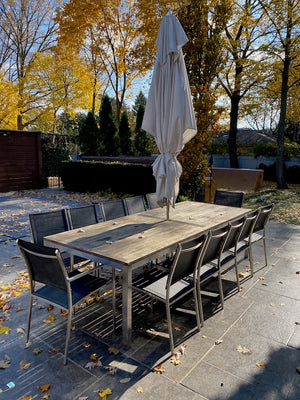 'Gloster' Outdoor Patio Dining Table + 12 Chairs