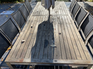 'Gloster' Outdoor Patio Dining Table + 12 Chairs