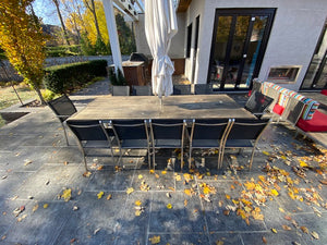 'Gloster' Outdoor Patio Dining Table + 12 Chairs