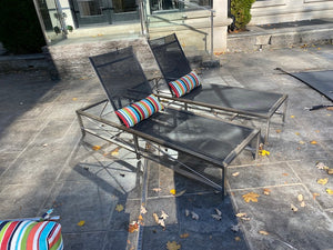 2 Outdoor Kingsley Bate 'Ibiza' Teak Chaise Lounge Chairs