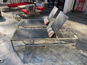 2 Outdoor Kingsley Bate 'Ibiza' Teak Chaise Lounge Chairs