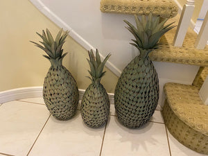 3 Piece Metal Tropica Decor Set