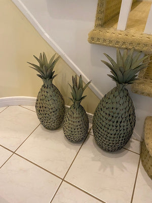 3 Piece Metal Tropica Decor Set
