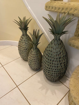 3 Piece Metal Tropica Decor Set