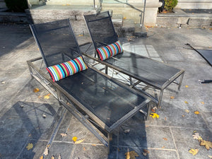 2 Outdoor Kingsley Bate 'Ibiza' Teak Chaise Lounge Chairs
