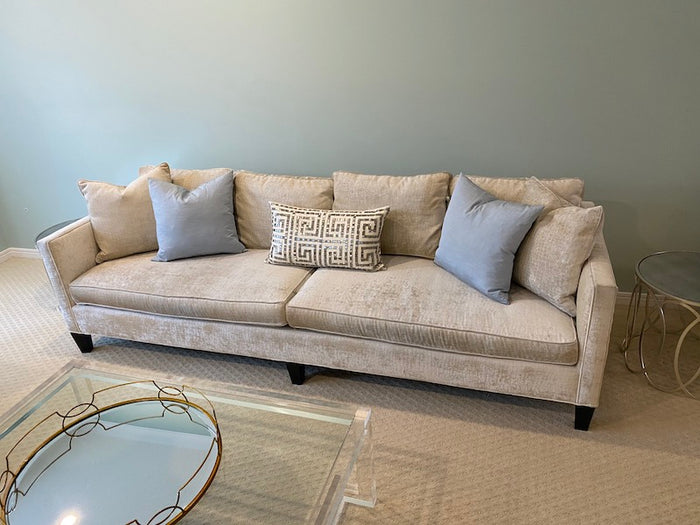 ELTE Snake Skin Fabric Silver Sofa