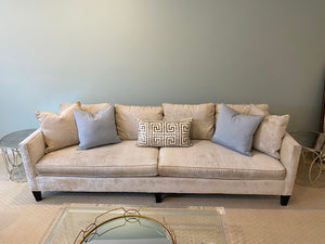 ELTE Snake Skin Fabric Silver Sofa