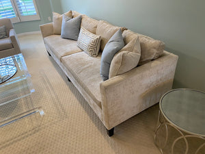 ELTE Snake Skin Fabric Silver Sofa