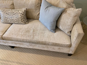 ELTE Snake Skin Fabric Silver Sofa