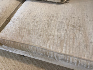 ELTE Snake Skin Fabric Silver Sofa