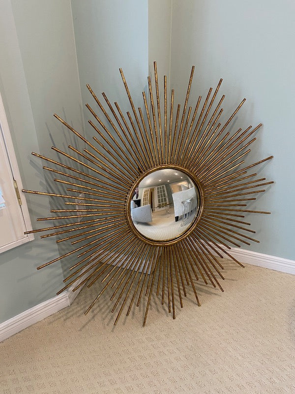 Two's Company- Gold Starburst Mirror