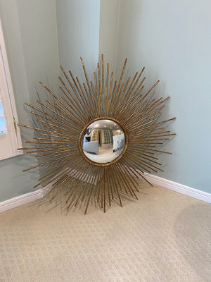 Two's Company- Gold Starburst Mirror