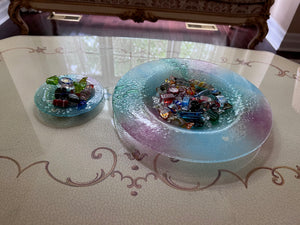 Murano Glass Candy and Dish Lot, Made in Italy