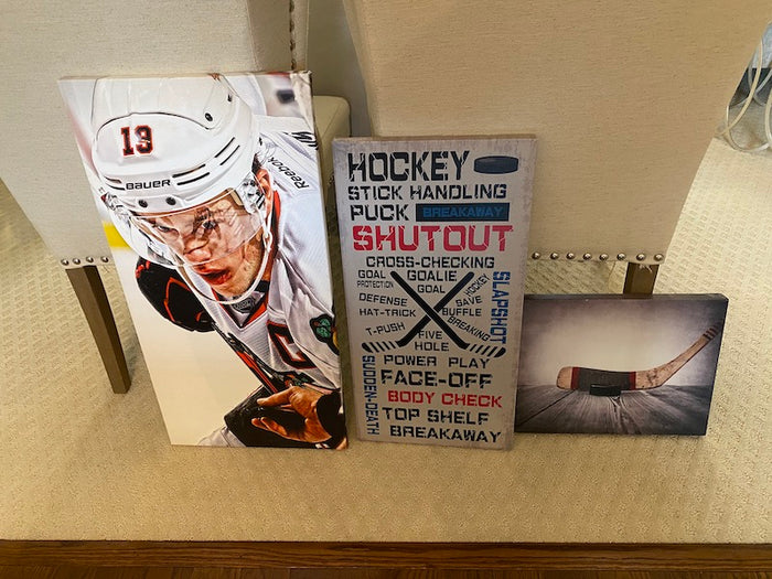 Hockey Wall Art Lot