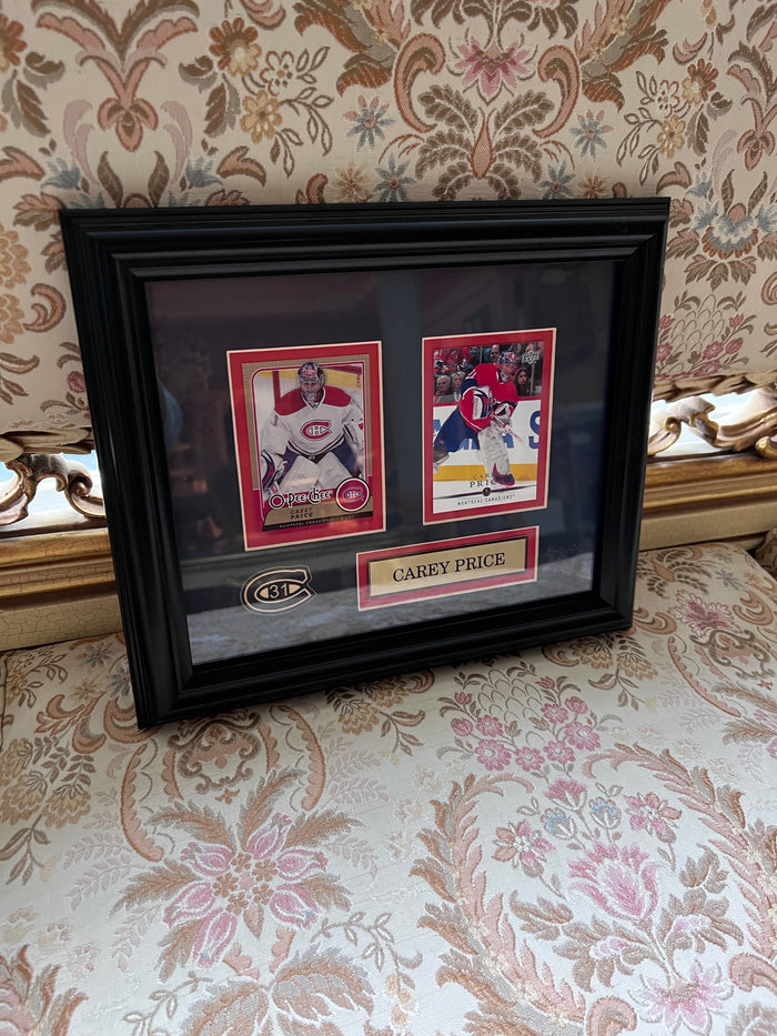 2 Carey Price Framed Hockey Cards