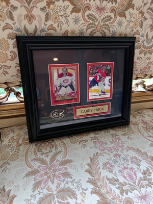 2 Carey Price Framed Hockey Cards