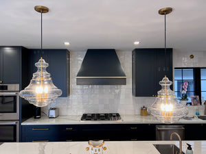 2- Sofie 3 - Light Single Schoolhouse Pendants (Retail $399 ea)