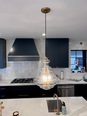2- Sofie 3 - Light Single Schoolhouse Pendants (Retail $399 ea)
