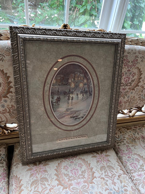 Vignette of "Evening Skaters" by Trisha Romance Print