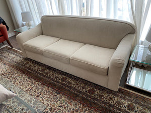 Upholstered 3 Seater Cream Sofa