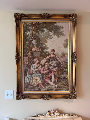 Large Gold Framed Tapestry