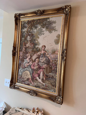 Large Gold Framed Tapestry