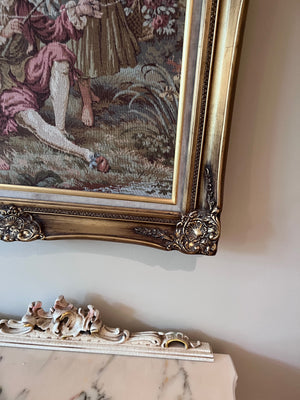 Large Gold Framed Tapestry