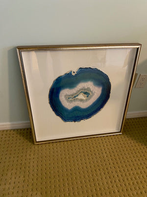 ELTE- CEL Elements Studio- Geode Turquoise 25"x25"