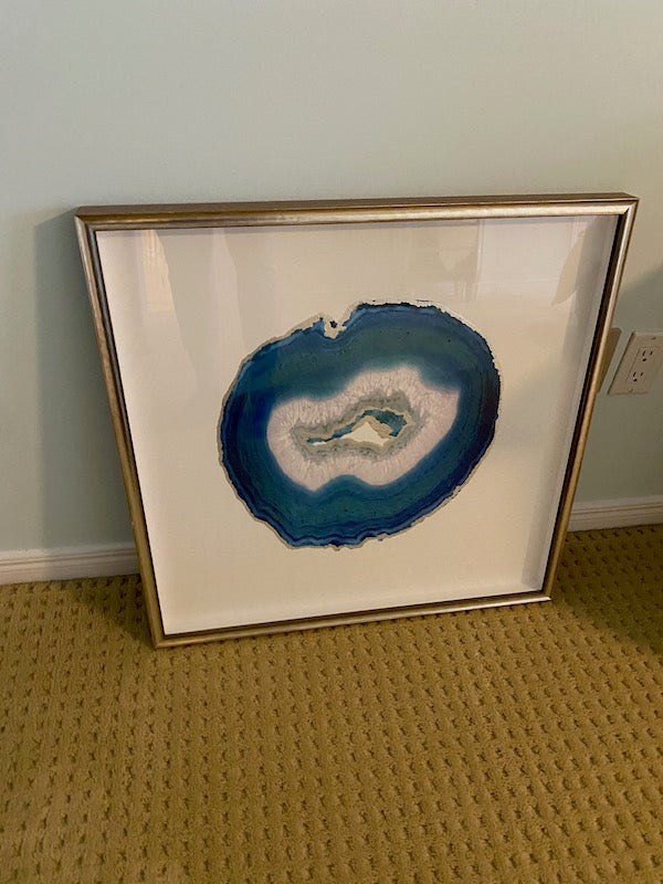 ELTE- CEL Elements Studio- Geode Turquoise 25"x25"