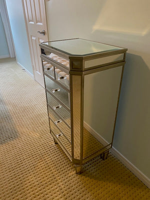 "Bombay" Mirrored Jewellery Chest