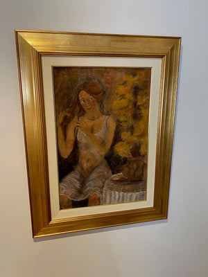 Original Painting by Antonio Caruso- 'Elena E Le Mimose'