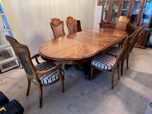 Vintage Sklar-Peppler Dining Table + 6 Chairs