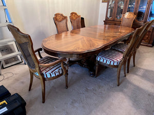 Vintage Sklar-Peppler Dining Table + 6 Chairs