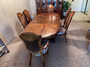 Vintage Sklar-Peppler Dining Table + 6 Chairs