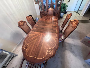 Vintage Sklar-Peppler Dining Table + 6 Chairs