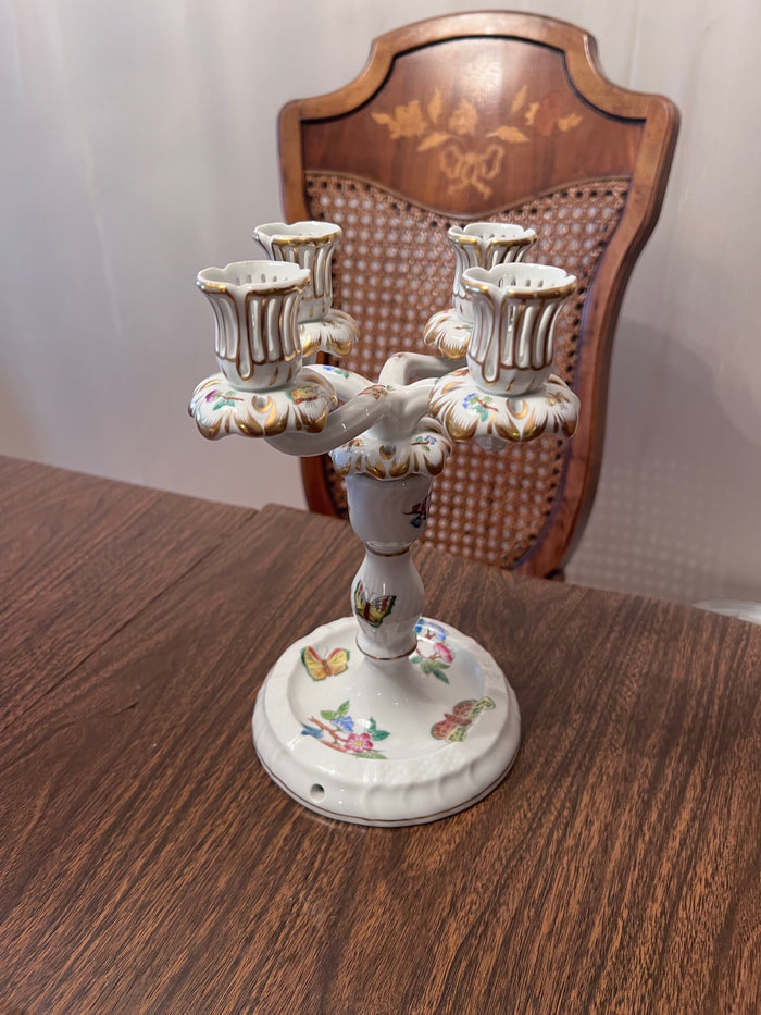 Herend 'Queen Victoria' 4-Light Candelabra- 7915/VA
