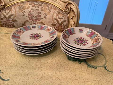Vintage Limoges Artig C.A Tipo Bowls & Plates