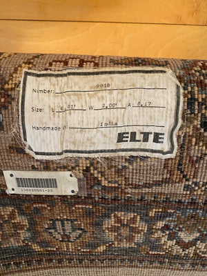 ELTE 100% Wool Rug, Handmade in India-  4.5ft x 2ft