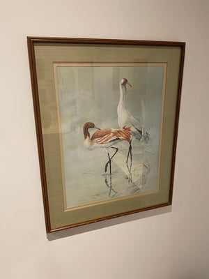 Signed LE Print- "Whooping Crane" by Michael Dumas