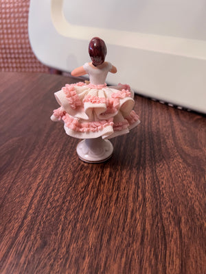 Dresden Miniature Ballerina Figurine