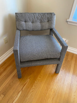 Vintage Grey Upholstered Chair