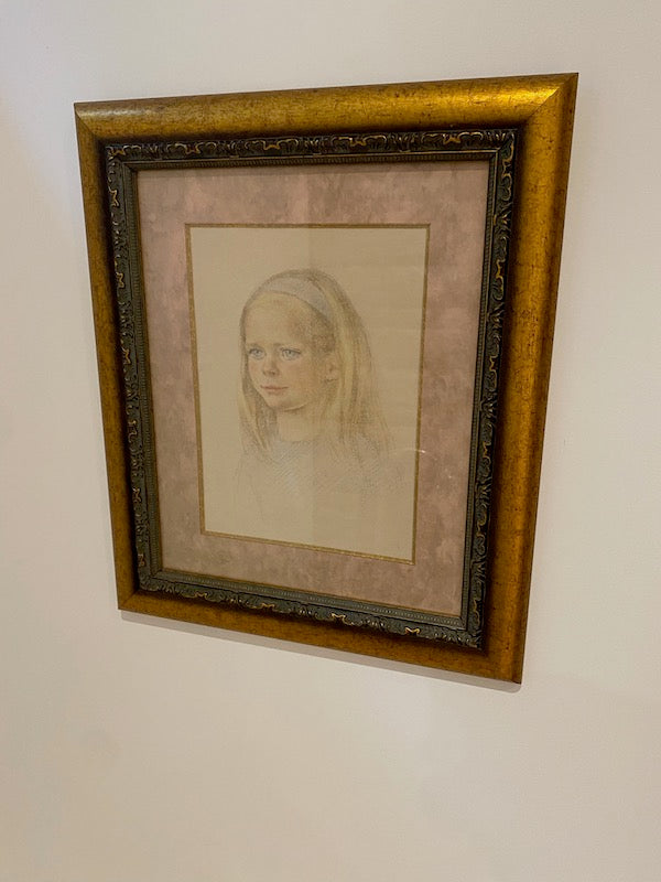 Pastel Portrait of Young Girl by Dawn Cookson