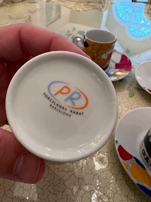 4 Porcelanas Rabat Barcelona Cups & Saucers