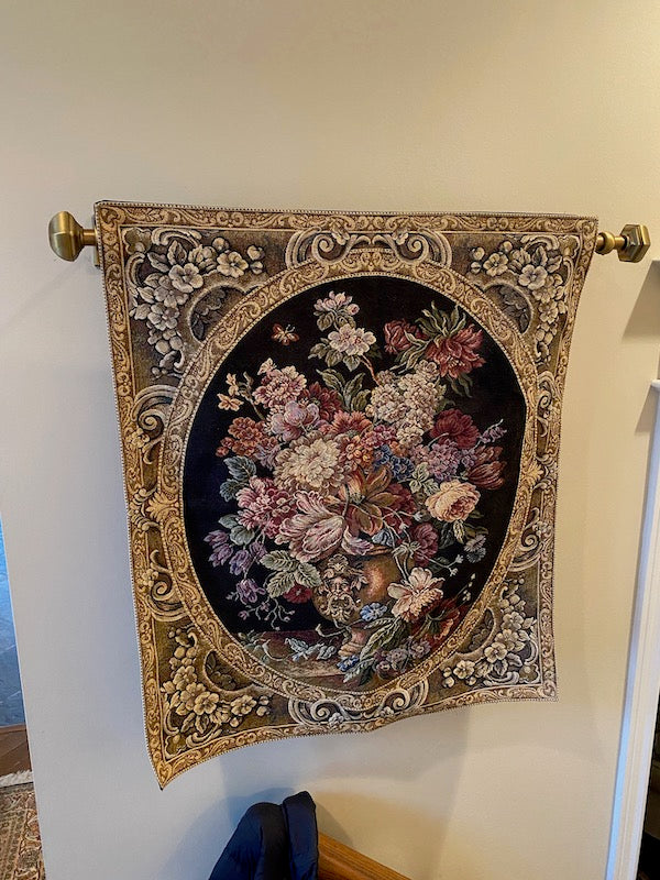 Small Wall Hanging Tapestry- "Flowers"