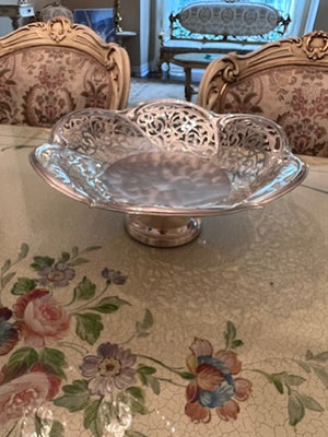 Metal Footed Bowl, Made in West Germany