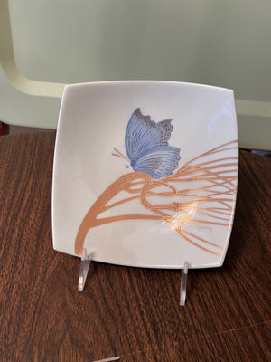 Rosenthal by Alain le Foll Blue Butterfly Dish