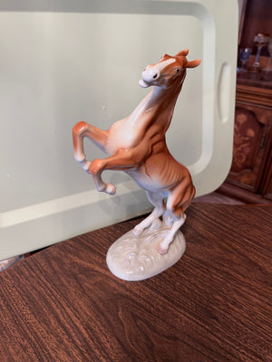 Royal Dux Porcelain Prancing Horse Figurine